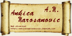 Ankica Marošanović vizit kartica